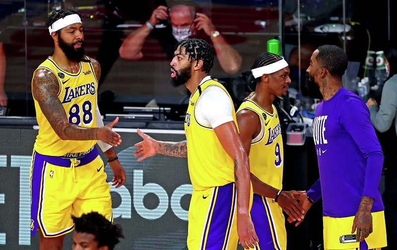 Los Angeles Lakers Basketballmannschaft in