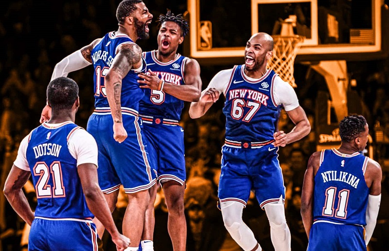 New York Knicks basketball team in the NBA